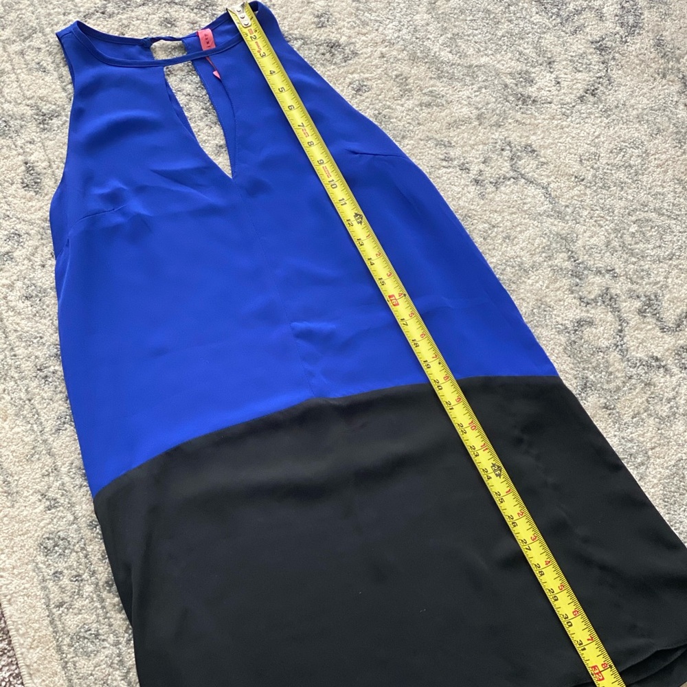 Blue and black gorgeous little dress.